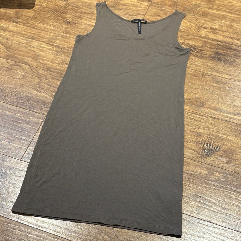 Sarah Pacini super soft Sleeveless brown Tank Top dress